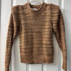Madewell Brown Marled Crewneck Sweater
